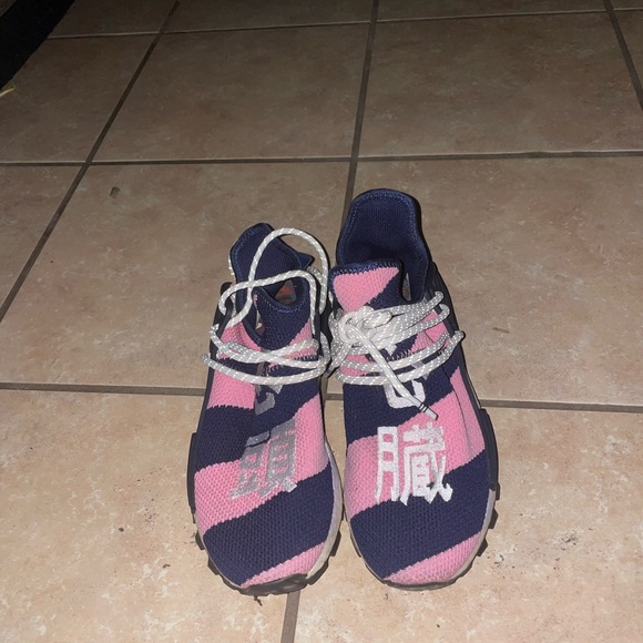 adidas | Shoes | Pharrell Pink Stipe Human Race | Poshmark